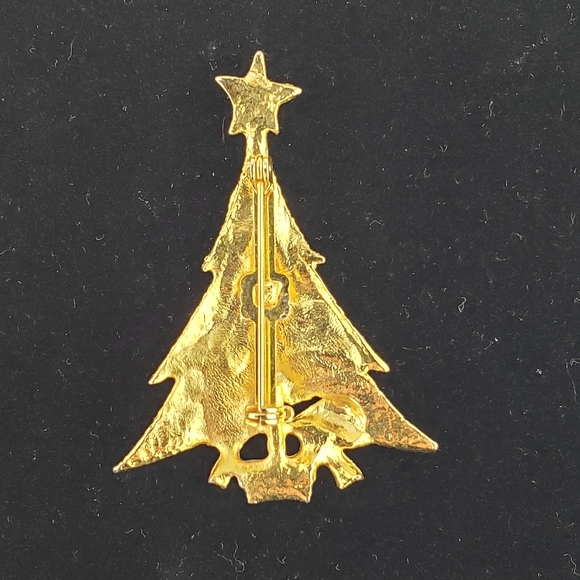Vintage Christmas tree pin - Picture 2 of 3